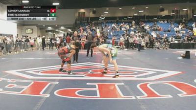 126 lbs Round Of 32 - Adrian Canales, VA vs Erik Klichurov, IL