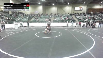 50 lbs Consi Of 8 #1 - Nash Miller, Buckaroo WC vs Suho Kwak, Salem Elite