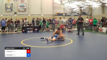 60 kg Consi Of 16 #1 - Juan Garcia, Bear Cave Wrestling Club vs Khyler Brewer, Team Central Wrestling Club