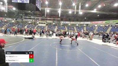 86 lbs Quarterfinal - Noah Yakich, Black Fox Wr Ac vs Keziah Sanchez, Victory WC