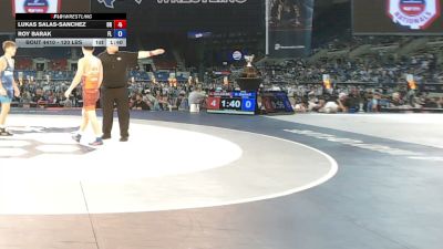 120 lbs Cons. Rd Of 128 - Lukas Salas-Sanchez, Oregon vs Roy Barak, Florida