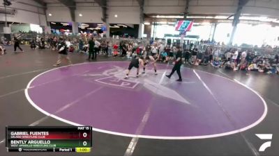 140 lbs Quarterfinal - Bently Arguello, West Amarillo Wrestling Club vs Gabriel Fuentes, Salado Wrestling Club