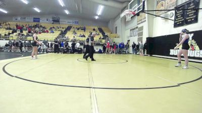 145 lbs Quarterfinal - Emily Beckley, Broken Arrow Girls HS vs Naveah Higgins, Pryor HS Girls