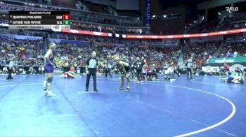2A-190 lbs Champ. Round 1 - Quinten Polking, Carroll vs Jayme Van Wyhe, Central Lyon/George-Little Rock