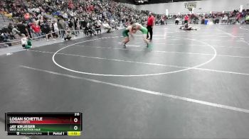 215 lbs Champ. Round 1 - Jay Krueger, West Allis Nathan Hale vs Logan Schettle, Oshkosh North