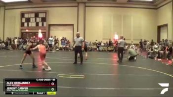 85 lbs Semifinal - Jeremy Carver, Steel Valley Renegades vs Alex Hernandez, Barn Brothers