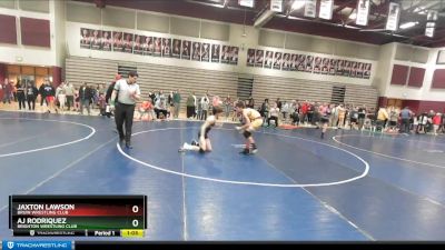 108 lbs Champ. Round 1 - AJ Rodriquez, Brighton Wrestling Club vs Jaxton Lawson, Bruin Wrestling Club