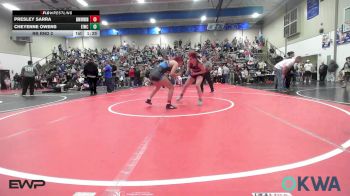 126 lbs Rr Rnd 2 - Presley Sarra, Skiatook Youth Wrestling vs Cheyenne Owens, Eufaula Ironheads Wrestling Club