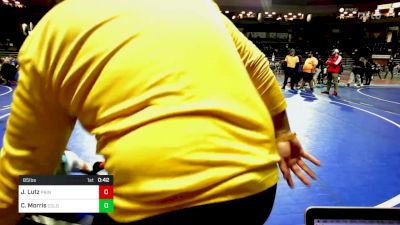 85 lbs Consi Of 4 - Jacob Lutz, Princeton Wrestling Club vs Chance Morris, Colon Trained