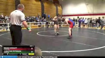 220 lbs Quarterfinal - Christian Peterson, Worland vs Rigan Hoggatt, Evanston