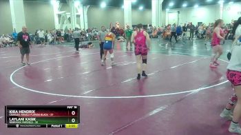 155 lbs Quarters & Wb (16 Team) - Laylani Kasik, Nebraska Marvels vs Kira Hendrix, Charlies Angels Florida Black