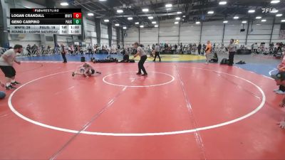 96 lbs Round 5 - 4:00pm Saturday - Geno Carpino, PA USA vs Logan Crandall, Minnesota Funky Singlets