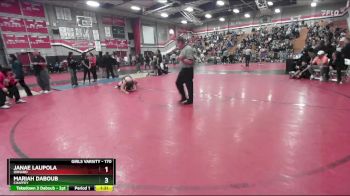 170 lbs Champ. Round 3 - Janae Laupola, Oxnard vs Mariah Daboub, Chaffey