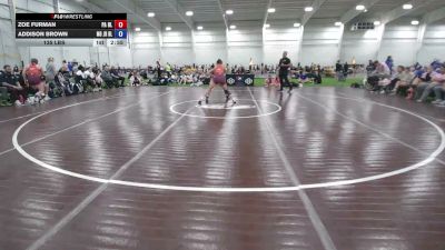 135 lbs Zoe Furman, Pennsylvania Blue vs Addison Brown, Missouri Blue