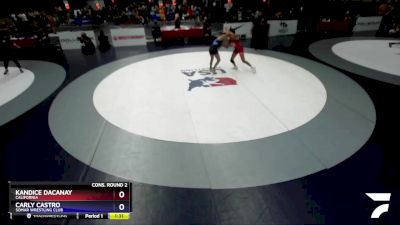 108 lbs Cons. Round 2 - Kandice Dacanay, California vs Carly Castro, Somar Wrestling Club