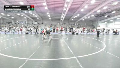 165 lbs 5th Place - Camilla Hathaway, Quest School Of Wrestling Girls - HSG vs Annabelle Redman, Indiana Outlaws Pink - HSG