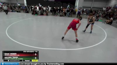 113 lbs Cons. Round 3 - Isaac Weber, Ringers Wrestling Club vs Hayden Trimm, Guerrilla Wrestling Academy