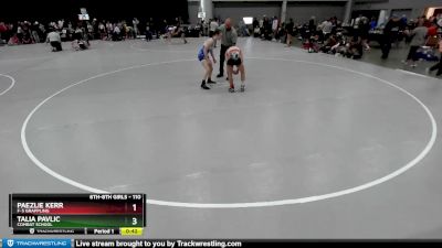 110 lbs Cons. Round 3 - Paezlie Kerr, F-5 Grappling vs Talia Pavlic, Combat School