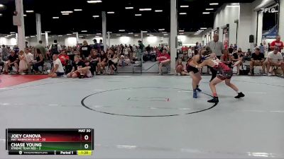 92 lbs Round 3 (6 Team) - Joey Canova, Mat Warriors Blue vs Chase Young, Xtreme Team Red