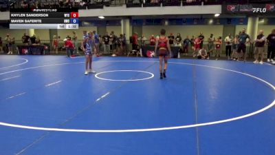 70 lbs Cons. Quarters - Khylen Sanderson, Wichita Training Center vs Maven Saferite, NOVA Wrestling Club