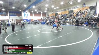 106 lbs Cons. Round 6 - Cadence Harrell, Mayfair vs Chris Qureshi, Fountain Valley