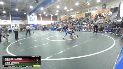 106 lbs Cons. Round 6 - Cadence Harrell, Mayfair vs Chris Qureshi, Fountain Valley