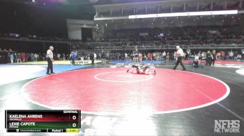 105 lbs Semifinal - Kaelena Ahrens, Vacaville vs Lexie Capote, Pitman