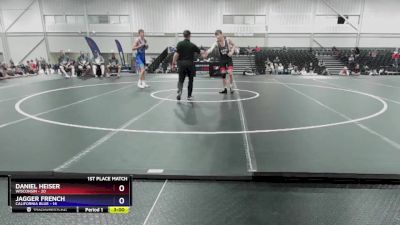 150 lbs Placement Matches (16 Team) - Daniel Heiser, Wisconsin vs Jagger French, California Blue