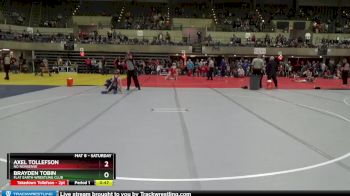 95 lbs Round 1 - Axel Tollefson, No Nonsense vs Brayden Tobin, Flat Earth Wrestling Club