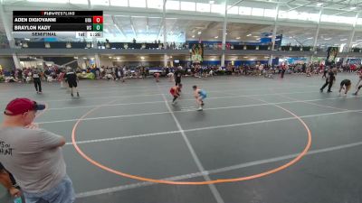 110 lbs Semifinal - Aden DiGiovanni, Unattached vs Braylon Kady, Unattached