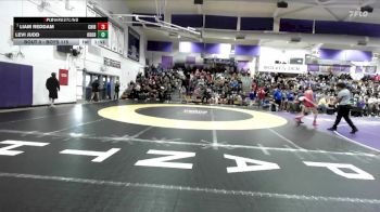 Boys 115 lbs Champ. Round 1 - Liam Reddam, Chico Boys vs Levi Judd, Oroville Boys