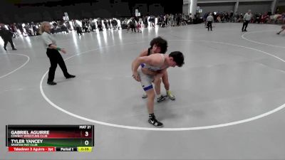 126 lbs Cons. Round 5 - Gabriel Aguirre, Cowboy Wrestling Club vs Tyler Yancey, Spartan Mat Club