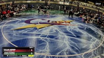 114 lbs Quarterfinals (8 Team) - Dylan Weber, Chicago Marist vs Aiden Burns, Caledonia-Houston