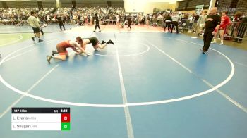 147-H lbs Round Of 128 - Luke Evans, Mat Assassins vs Logan Shugar, Lenape