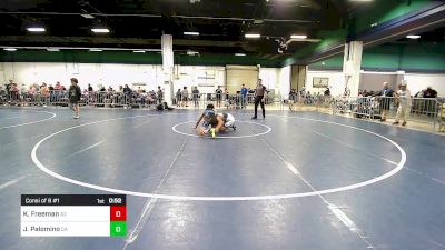 128 lbs Consi Of 8 #1 - Kawika Freeman, AZ vs Javian Palomino, CA