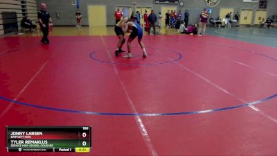 160 lbs Cons. Round 2 - Tyler Remaklus, Service High School Cougars vs Jonny Larsen, Bartlett High