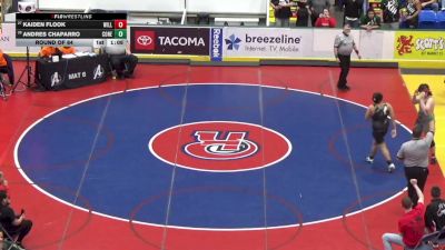 212 lbs Round Of 64 - Kaiden Flook, Williamsport vs Andres Chaparro, Conestoga Valley