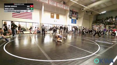 80 lbs Rr Rnd 1 - Jolynn Arnold, Sperry Wrestling Club vs Bree Leyba, Team Tulsa Wrestling Club