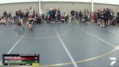 56 lbs Cons. Round 3 - Benjamin Elmore, Powhatan Youth Wrestling Club vs Dawson Shearin, Midlothian Miners Wrestling Cl