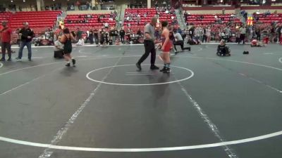 120 lbs Cons. Semi - Gunner Franklin, Caney Valley vs Barrett Carey, Augusta Wrestling Club