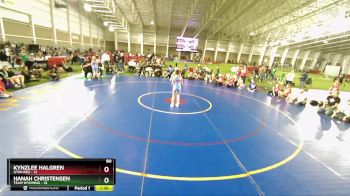 80 lbs Finals (2 Team) - Kynzlee Halgren, Utah Red vs Hanah Christensen, Team Wyoming