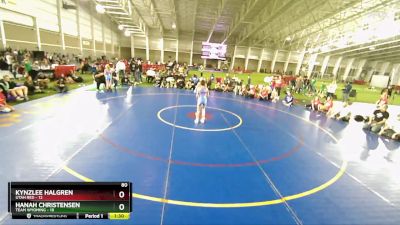 80 lbs Finals (2 Team) - Kynzlee Halgren, Utah Red vs Hanah Christensen, Team Wyoming