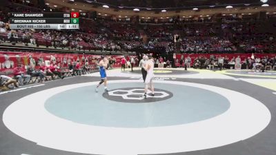 150 lbs Quarters - Kane Shawger, St. Xavier vs Brennan Kicker, Med. Highland
