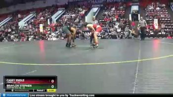 190 lbs Quarterfinals (8 Team) - Casey Engle, Lowell HS vs Braylon Stephen, Brother Rice HS