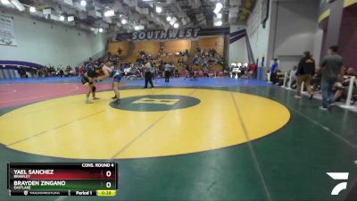 165 Boys Cons. Round 4 - Brayden Zingano, Eastlake vs Yael Sanchez, Brawley