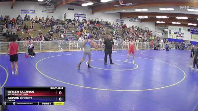 150 lbs Cons. Semi - Skyler Salzman, Hillsboro Mat Club vs Jaxson Godley, Crater