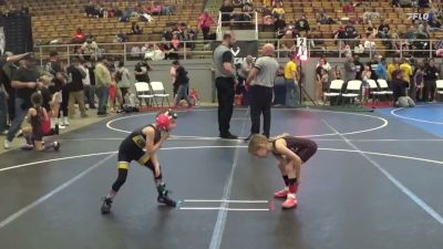 45 lbs Quarterfinal - Kadyn Matuszak, GGB Ohio vs Iris Brassfield, Rising Kingz