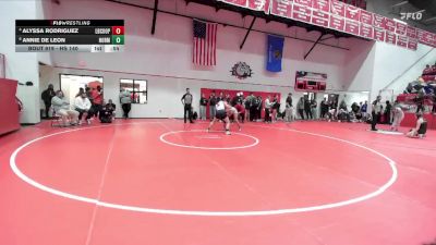 HS 140 lbs Cons. Round 4 - Alyssa Rodriguez, Lubbock Cooper vs Annie De Leon, NORMAN