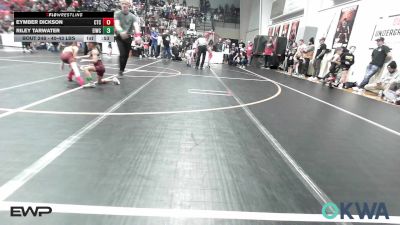 40-43 lbs Final - Eymber Dickson, Cleveland Takedown vs Riley Tarwater, Eufaula Ironheads Wrestling Club