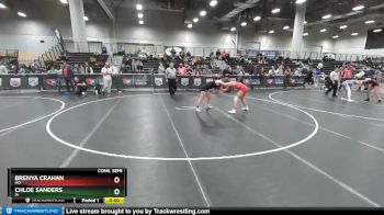 132 lbs Cons. Semi - Chloe Sanders, IA vs Brenya Crahan, MO